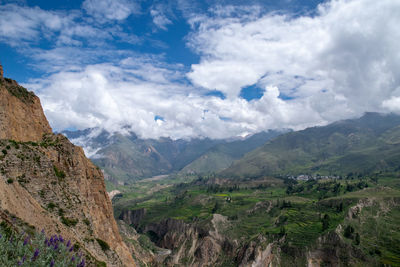 Scenic view of landscape against sky