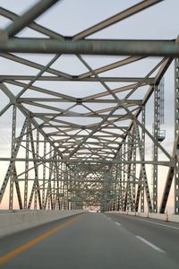 Low angle view of bridge against sky