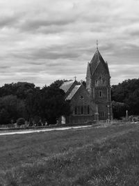 View of cathedral against cloudy sky