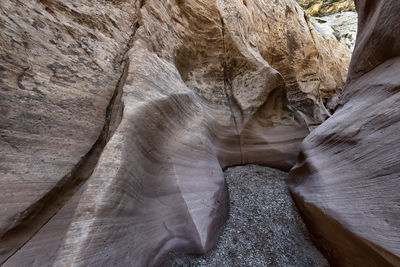 Rock formation in cave