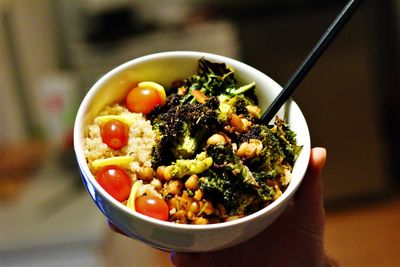 Close-up of salad in bowl