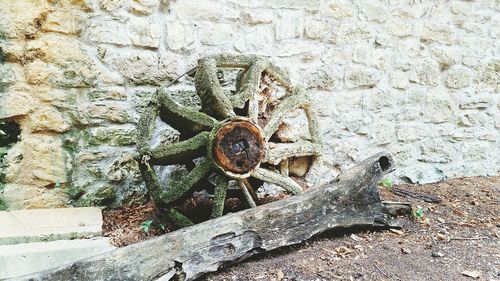 Close-up of rusty pipe