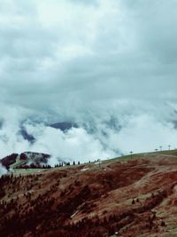 Scenic view of landscape against sky