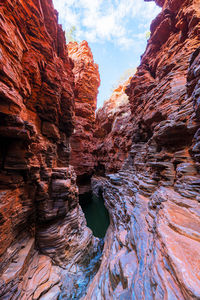 View of rock formations