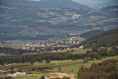 High angle view of townscape