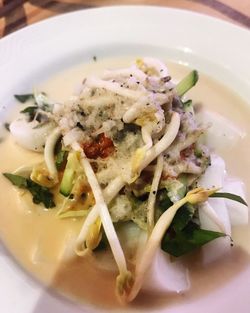 Close-up of salad in plate