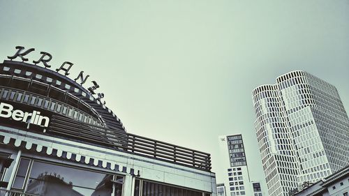 Low angle view of skyscrapers