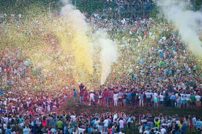 Crowd at music concert