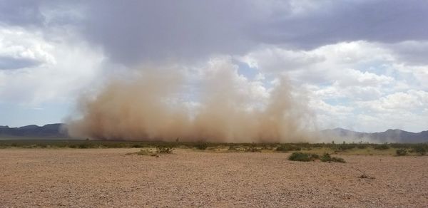 Panoramic view of landscape against sky