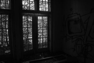 Interior of abandoned house