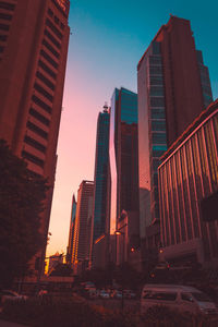 Low angle view of skyscrapers