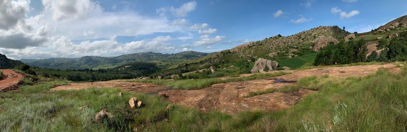 Panoramic view of landscape against sky