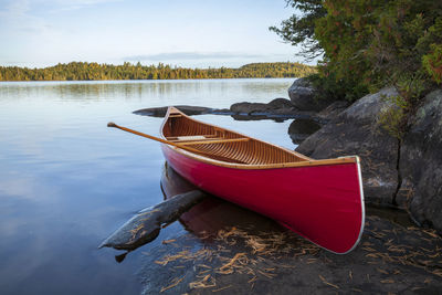 Boat in lake