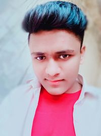 Close-up portrait of teenage girl