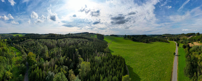 Scenic view of landscape against sky
