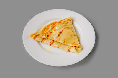 Close-up of food in plate on table