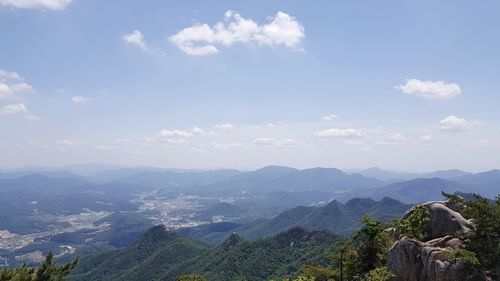 Scenic view of landscape against sky