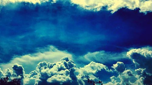 Low angle view of clouds in sky