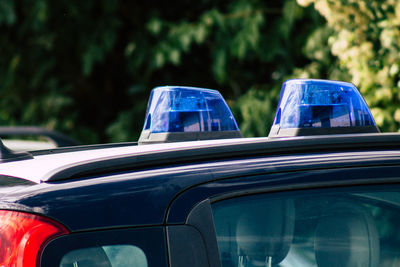 Close-up of car window