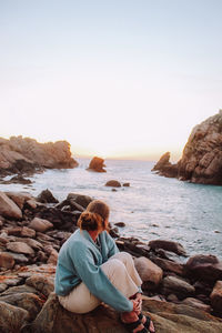 Enjoying a beautiful sun set. 