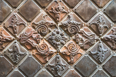 Full frame shot of ornate door