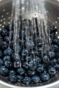 Full frame shot of wet glass