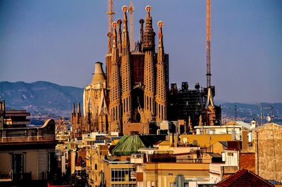 View of cityscape with sagrada familia