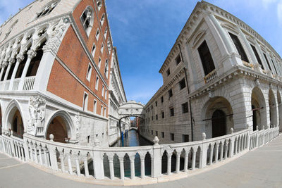 Low angle view of historical building against sky