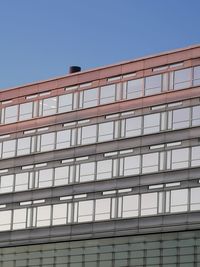 Low angle view of building against clear sky