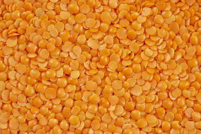 Full frame shot of  split red lentils.