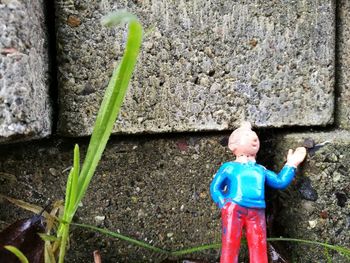 Boy standing outdoors