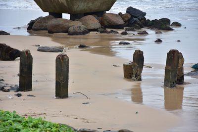 Scenic view of beach
