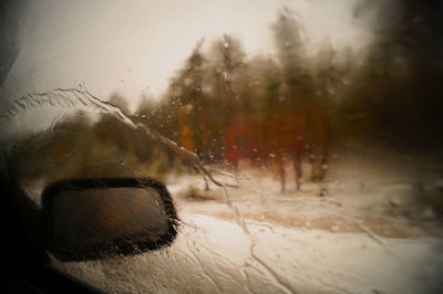 View of snow covered landscape