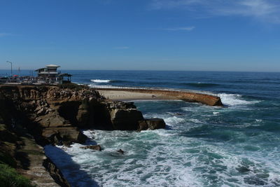 San diego, la jolla. scenic view of sea against sky