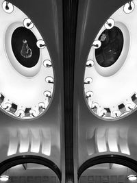 Low angle view of clock