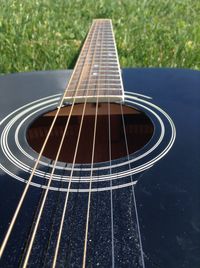 Detail shot of guitar