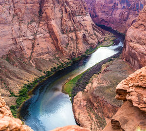 Scenic view of waterfall