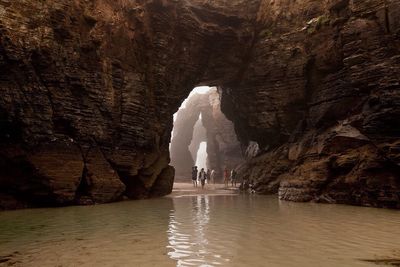 Rock formations in sea