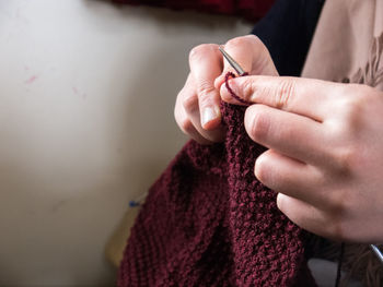 Close-up of woman hand with tattoo