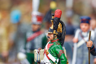 Close-up of figurine
