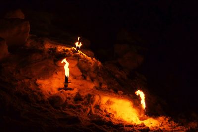 Bonfire at night