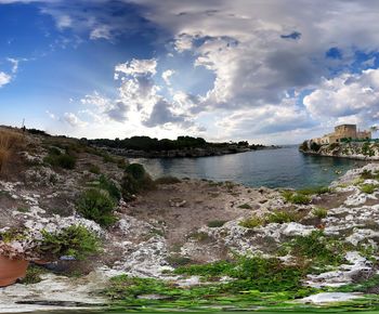 Scenic view of river against sky