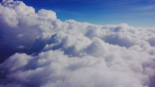 Low angle view of cloudy sky