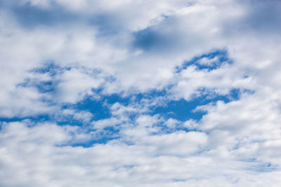 Low angle view of clouds in sky