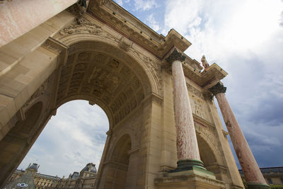 Low angle view of historical building against sky