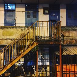 View of stairs in building