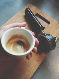 Close-up of coffee cup