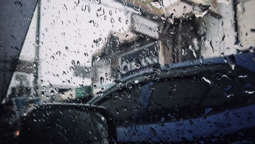 Rain drops on glass window