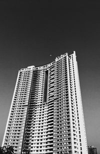 Low angle view of modern building against sky