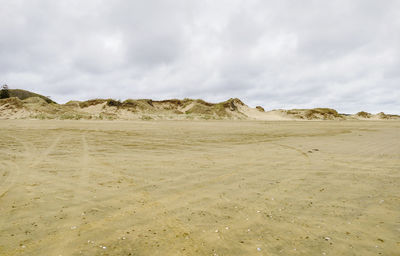 Scenic view of desert against sky